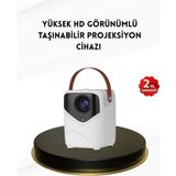 Mini Akıllı Projektör – 1080P Full Hd 64GB Depolama 2gb Ram Uzaktan Kumanda Des - TK002M-6VV2F - Çok Renkli