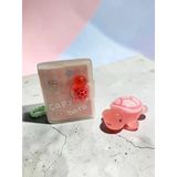 Mini Anahtarlıklı Not Defteri (5X4 Cm) Ve Sevimli Kaplumbağa Figür (5X4 Cm) - Pembe