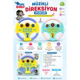Mini Baby Müzikli Eğitici Direksiyon Oyuncağı – Sesli ve Işıklı Bebek Aktivite Direksiyonu