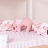 Mini Baby Pembe 4’lü Örgü Montessori Bebek Çocuk Uyku Seti - Açık Pembe