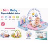 Mini Baby Piyanolu Bebek Oyun Halısı Müzikli Aktivite Merkezi 0+ Ay Farklı Desenli - Pembe - 76 x 60 x 45 cm