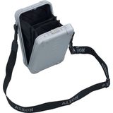 Mini Bag 19 cm Alüminyum Omuz Çantası, Hafif, Şık, Unisex Günlük Çanta - Gümüş
