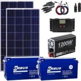Mini Bağ Evi Solar Paketi 1200W Inverter 170W Güneş Paneli Paket 2
