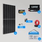 Mini Bağ Evi Ve Karavan Solar Güneş Enerji Sistemi 1200wh Depolama