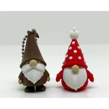 Mini Bahçe Cücesi Figürleri - 2 Li Gnome Biblo Seti - 3D Baskı Dekoratif Anahtarlık
