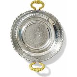 Mini Bakır Servis Tavası-Sunum Marbey Orijinal Bakır Tava - 13 x 11 x 3 cm