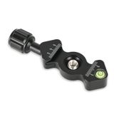 Mini Balık Kemiği Tarzı Hızlı Çıkarma Kelepçesi 3/8 inç - 1/4 inç Vida Adaptörü, Kabarcık Seviyesi, Ytvariw, Tripod Başlıklı Monopod DSLR Kameralar ile Uyumlu