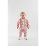 Mini Baray Kız Bebek Peluş Kaban Takım - 12 Ay - Pembe