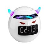 Mini Bluetooth Hoparlör & Alarm Saati Hd Mikrofonlu, Bas Destekli Tf Kart Müzik Çalar