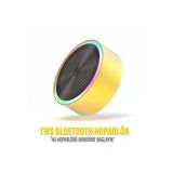 Mini Bluetooth Hoparlör Ses Bombası Tws Çift Hoparlör Bağlantısı