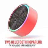 Mini Bluetooth Hoparlör Ses Bombası Tws Hoparlör Bağlantı Kırmızı kirmizi