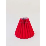 Mini Boy Maşalı Avize Abajur Başlığı Mum ampul üstüne takılır 14cm (Siyah) (Kırmızı)