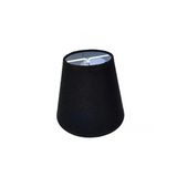 Mini Boy Maşalı Avize Abajur Başlığı Mum ampul üstüne takılır 14cm (Siyah)