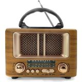 Mini Boy Şarjlı Ahşap Bluetooth Radyo NS-8108
