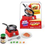 Mini Brands Magic Cook Kitchen Mini Izgara Tava Seti Biftek Pişirme Oyuncak Mutfak Seti 3+ - Kırmızı