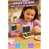 Mini Brands Really Works Magic Cook Kitchen Cupcake Makinesi Gerçek Çalışan Mini Fırın Oyuncak Seti