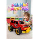 Mini Canavar Kamyon! Büyük Tekerlekli Renkli Dev 4X4 Eğlenceli Off-Road Oyuncak Arazi Kamyonu