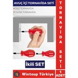 Mini Çanta Ikili Tornavida Seti, Kompakt ve Çok Amaçlı Tamirat Araçları - Mercan