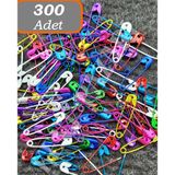 Mini Çatal Iğne 300 Adet 2 Cm Renkli Çengelli Iğne Pratik Ve Dayanıklı Sabitleyici 50 Li 6 Kutu