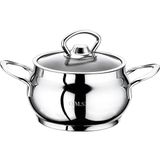 Mini Çelik Tencere, 14X9 Cm, 1.40 Lt, Şık ve Kullanışlı Mutfak Gereci - 1BW-Beyaz - Seçenek 1