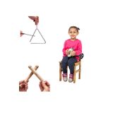Mini Cocuk Darbukasi + Ucgen Zil + Ritim Cubuk Donizetti