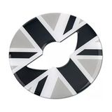 Mini Cooper F54 F55 F56 F60 Direksiyon Göbeği 3D Kaplama Sticker F Serisi - Gri