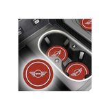 Mini Cooper R55 R56 R57 R58 R59 R60 F54 F60 2’li Bardak Altlığı Kırmızı Logolu 72mm