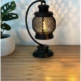 Mini Dekoratif Lantern Tealight Mumluk Siyah