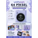 Mini Dijital Kamera 64Mp 16X Digital Zoom Retro Vintage 1.4’’Ekranlı Video Kamera Taşınabilir Tasarım Mi