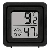 Mini Dijital Termometre ve Nem Ölçer LCD Ekranlı - Siyah
