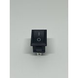 Mini Dikdörtgen Aç Kapa Anahtar 12v 1-0 Aç Kapa Siyah Rocker Swit
