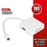 Mini Display Port To Hdmı+Dvı+Dp (Qport Mdp03)