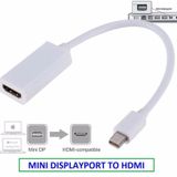 Mini Displayport to HDMI Dönüştürücü Adaptör Beyaz