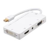 Mini displayport To Hdmi Dvi Vga 3.5mm Kulaklık Çıkışı Thunderbolt Çevirici Adaptör