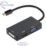 Mini Displayport To HDMI Dvi Vga Kablo Çevirici Dönüştürücü Thunderbolt Adaptör