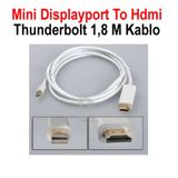 Mini Displayport to Hdmi Kablo TV Projeksiyon Görüntü Kablo 1.8m