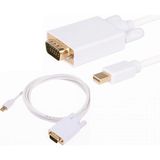 Mini Displayport To VGA Çevirici Dönüştürücü Adaptör Thunderbolt Kablosu 1.8m
