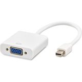 Mini Displayport VGA Dönüştürücü Mini Dp VGA Mini Display In VGA Converter Thunderbolt - Beyaz