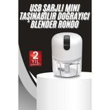 Mini Doğrayıcı Rondo Paslanmaz Çelik Taşınabilir El Blender 1 Bıçaklı Cam Hazneli Çok Renkli