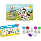 Mini Dot Markers 6’lı Yıkanabilir Kalem ve Çiftlik Boyama Kitabı Set