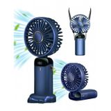Mini El Fanı 5 Kademeli Dijital Led Göstergeli Boyun Askılı Mini Klima Vantilatör