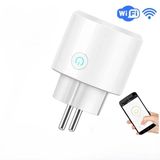 Mini Elektrik Wifi Akıllı Priz Soket Duvar Çok Uzaktan Kumanda Akıllı Yaşam Beyaz