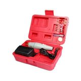 Mini Elektrikli El Matkap & Taşlama Seti – 12V DC, 8W, 12.000 RPM (yüksüz) / 8.000 RPM (yük), PCB/Plastik/Ahşap/İnce Alüminyum-Bakır, Pens & Uç Seti + 12V Adaptör + Taşıma Kutusu