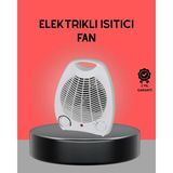 Mini Elektrikli Isıtıcı 2000W – Termostatlı Fanlı Isıtma, Taşınabilir Tasarım Midastech - Çok Renkli