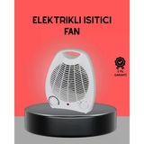 Mini Elektrikli Isıtıcı 2000W – Termostatlı Fanlı Isıtma, Taşınabilir Tasarım P97034s3198