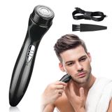 Mini Elektrikli Tıraş Makinesi, Akülü Cep Boyu Sakal Düzeltici, Taşınabilir USB Şarj Edilebilir Islak ve Kuru Sakal Bakım Kiti Ev, Araba, Seyahat, Kamp, Erkekler için Hediye (Siyah)