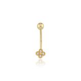 Mini Flora Altın Göbek Piercing