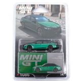 mini gt 1:64 BMW M5 G90 Isle of Man Green Metallic Blister Paket Diecast Model Araba MGT01086-BL