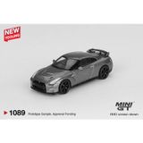 Mini GT 1:64 Nissan GT-R 2013 Nismo R35 CRS Dark Metal Gray Diecast Model Araba