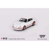 mini gt 1/64 Porsche 911 Carrera RS 2.7 Grand Prix White with Red Livery MGT00612
